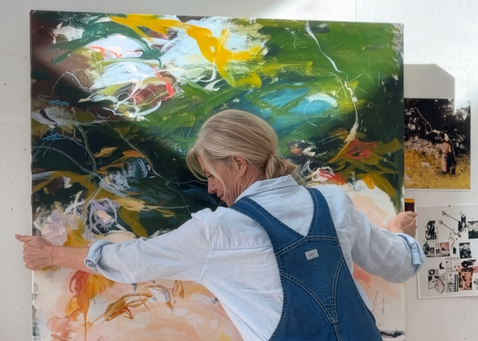 Monica Lee Rich in studio
